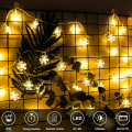 Miniatyrbilde 4 av 5: Fargesnor lys, 6M 40LED julesnøflaklys USB og