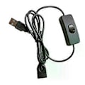 Miniatyrbillede 3 af 5: 100 cm USB-kabel forlængerledning med ON/OFF-kontakt USB-kabel forlænger Toggle USB-strømforsyningsledning Holdbare adaptertilbehør (A2 501 Hvid)