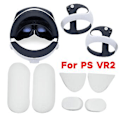 Miniatyrbilde 2 av 5: Beskyttende silikonpute deksel for PS VR 2 håndtak ermer kontroller hudgrep (svart)
