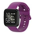 Pikkukuva 1 / 5: 23 mm:n värillinen silikoniranneke Fitbit Versa 2 / Versa / Versa Lite / Blaze -kelloille, koko: S (Violetti)