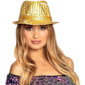 Pikkukuva 2 / 3: Paljettihattu, unisex, disco-asu, disco-asuste, karnevaali, kustannus
