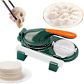 Miniatyrbilde 1 av 5: 3 i 1 Dumpling Maker - Manuell Deigpresse, Dumplingpapirpresse, Automatisk Dumpling Maker Form