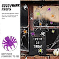 Miniatyrbilde 3 av 3: 200 stk. Plastikk Fake Edderkopper Halloween Spøk Rekvisitter Realistiske Små Edderkopper Festdekorasjoner