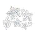 Miniatyrbilde 1 av 5: Metallstans for blomsterblader - Stansesjablonger for preging og kortlaging