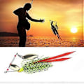 Miniatyrbild 3 av 5: Fiskespön Terminator Snurrbait Set Buzzbaits med Kjolar Fiskeutrustning Tillbehör