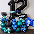 Miniatyrbild 5 av 5: Blå Metalliska Ballonger 5 Tum 50 Stk Kromballonger Blå Latex Festballonger För Pojkar Babyshower Dop Födelsedagsfest Dekorationer