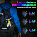 Miniatyrbilde 5 av 5: Gult 2-pak LED-blinklys for barn, USB-oppladbart blinklys
