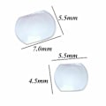 Miniatyrbild 2 av 4: Safir Bubbla Förstoringsglas Lins för Klocka Datumfönster Kristallglas Lim Förstoring (7.0 x 5.5mm)