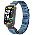 Miniatyrbillede 1 af 5: PC-etui + Nylon Loop-rem til Xiaomi Mi Band 7 Pro (Druesaft-lilla)