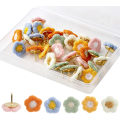 Miniatyrbilde 1 av 5: 30 stk Blomster Push Pins, Blomster Push Pins Dekorative Push Pins Vegg