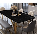 Pikkukuva 5 / 5: 60x500cm Noir Marbre Papier Adhesif Pour,Meuble Porte Armoire C
