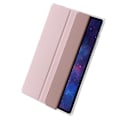 Miniatyrbild 3 av 5: 3-Facks Skyddande Akryl Läderfodral för Samsung Galaxy Tab S9 Ultra/S8 Ultra (Rosa)