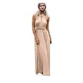 Miniatyrbillede 3 af 5: Kvinders Aften Multi Way Wrap Brudepige Formelle Lange Maxi Konvertible Kjole (L Champagne)