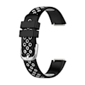 Miniatyrbillede 1 af 5: Til Fitbit Luxe Silikonrem (Sort Grå)
