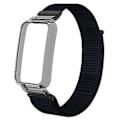 Miniatyrbillede 2 af 5: PC-etui + Nylon Loop-rem til Xiaomi Mi Band 7 Pro (Sort)