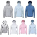 Miniatyrbilde 1 av 5: Sommerjakke med UV-beskyttelse UPF 50+ for kvinner og menn, solbeskyttende, pustende, hettegenser for fiske, sport, sykling, cardigan -c (XXXL rosa for kvinner)