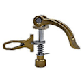 Miniatyrbillede 1 af 5: Hurtigudløser til foldbare cykelsæder, klemme i aluminiumslegering til sadelpind til foldbare cykler og pendlere guld (guld)
