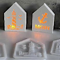 Miniatyrbillede 5 af 5: Funktionel DIY Silikone Husform Unik Silikoneform til Håndværk Fyr og Ankerformede Ambient Lights (2)