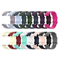 Miniatyrbillede 5 af 5: Blød Smart Watch Rem Sports Armbånd Udskiftning til Fitbit-Charge 3/4 (L Hvid)