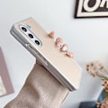 Miniatyrbillede 3 af 5: Metal Patent PU-etui til Samsung Galaxy Z Fold4 5G (Sort)