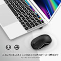 Miniatyrbilde 4 av 5: Bluetooth-mus, 2.4g Bluetooth Trådløs Mus Dobbel Modus (bluetooth 5.0+usb), Datamus Med Usb-mottaker