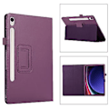 Pikkukuva 1 / 4: Litchi-tekstuurilla varustettu tabletin suojakotelo Samsung Galaxy Tab S9+:lle (Violetti)