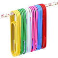Miniatyrbillede 2 af 4: 24 stk. Ekstra store papirclips Multifarvede Jumbo-coatede papirclips Mega store papirclips