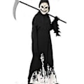 Pikkukuva 4 / 5: Lasten Kuoleman Asu Halloween Kuoleman Viitta Viikate Asu Lasten Kuoleman Asu Lapsille Pojille Tytöille Z 009 XL(XL Z 009)