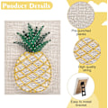 Miniatyrbillede 2 af 5: 20cmx20cm DIY String Art Kit til begyndere Ananas DIY Kit til voksne teenagere børn Ananas String C