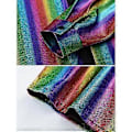 Miniatyrbillede 4 af 5: Herre Skjorte Langærmet Geometrisk Knap Lapel Skinnende T-shirt (S Multicolor)