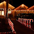 Miniatyrbilde 2 av 5: 5 stk Candy Cane lyslenke, julelys LED Candy Cane, Illumina