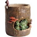 Miniatyrbild 2 av 4: Blomkruka Succulent Planter Träd Hålp Krukor Harts Blomster Växt P