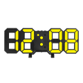 Miniatyrbillede 2 af 3: 1 stk. LED digital vægur, justerbar lysstyrke, sort kasse Ye