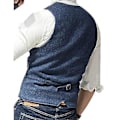 Miniatyrbild 2 av 5: Herrar Casual Business Västar, Lätt Väst Slim Fit Kostymväst (2XL Röd)