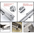Miniatyrbilde 3 av 5: 2 stk. Foldbare Braketter 490 mm, Foldbar Konsollbrakett i Rustfritt Stål B
