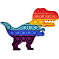 Miniatyrbild 1 av 3: 2 st regnbågsfärgade dinosaurie-skrivbordets fingerdekompressionsbubbla