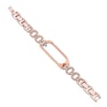 Miniatyrbilde 3 av 5: 8-formet Diamant-legering Armbånd For Xiaomi Mi Band 6 / 5 (Rosegull)