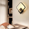 Miniatyrbild 5 av 5: Vägglampa inomhus LED kvadratisk vägglampa 16W varmvit 3000K Moder