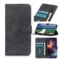 Miniatyrbillede 1 af 5: Retro Texture PU-etui til Honor X7 / Play 30 Plus (Sort)