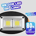 Miniatyrbillede 3 af 5: To sæt 30W 1500lm COB LED arbejdslamper, genopladelige bærbare