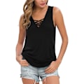 Miniatyrbillede 1 af 5: Dame Tanktop uden Ærmer, Kryds & Kvadrat, Casual Basic Bluser, XL
