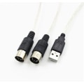 Miniatyrbillede 2 af 4: USB til MIDI-kabelkonverter 2 i 1 PC til synthesizer musikstudie tastaturgrænsefladeadapterkabel 16