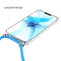 Pikkukuva 3 / 4: Neljäkulmainen TPU-kotelo narulla iPhone 15 Plus:lle (Vaaleanpunainen)