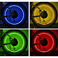 Miniatyrbilde 3 av 4: Sykkeldekkventilhette, 8 stk. Hodeskalleformet ventilhette LED-lys hjul