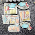 Miniatyrbillede 2 af 5: Fondantforme Chokoladeforme Slikforme Lerforme Graduerings-tema Formet Kagebageudstyr Silikonemateriale (6360)