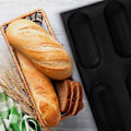 Miniatyrbillede 4 af 5: Silikone Brødform Non-Stick Perforeret Praktisk Franskbrød Hotdog Forme