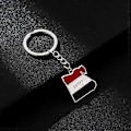 Miniatyrbillede 5 af 5: Bærbar Nøglering Rustfrit Stål Kort Nøglering til Kvinder Mænd Egypten Kort Flag Form Nøglering Etnisk Stil Flag Form Nøglering( )