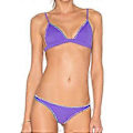 Miniatyrbilde 1 av 5: Bikini Badedrakt for Kvinner Triangel String Halter Todelt Badedraktsett