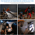 Miniatyrbilde 5 av 5: LED sykkellykter, USB-lading for front- og baklys, IPX5 vanntett