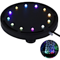 Miniatyrbillede 1 af 5: 12 Multicolor RGB LED Akvarium Undervands Boble Lys Nat Hav/Multicolor Akvarium Luftsten Disk,